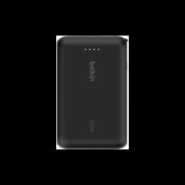 Портативний З/П Power Bank 10000 mAh, 20Вт,with integrated cable USB-C Black (BPB021HQBK) Belkin