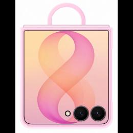 Чохол для Samsung Flip 8 (F776B) Silicone Ring Magnet Pink (EF-EF776CVEGUA) Samsung
