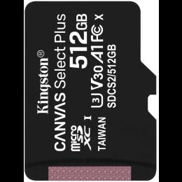 Карта пам'яті 512GB microSDXC Canvas Select Plus 1 00R A1 C10 w/o Adapter (SDCS2/512GBSP) KINGSTON