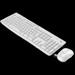 Комплект бездротовий клавіатура + миша LOGITECH MK295 Silent OFF-WHITE (920-009824)