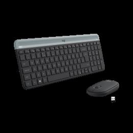 Комплект бездротовий клавіатура + миша LOGITECH MK470 Slim  GRAPHITE (920-009204)