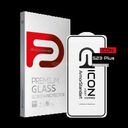 Захисне скло до моб. Samsung S23+ (S916) Black (ARM65475) Icon Armorstandart