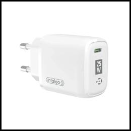 Мережевий З/П 25W (3A QC/PD 3.0) 1хType-C TCGQPD125 (1283126538827) білий Intaleo