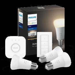 Стартовий комплект Philips Hue White, E27 3шт