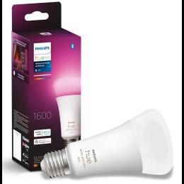 Лампа розумна Philips Hue E27, 15W(100Вт), 2000K-6500K, RGB, ZigBee, Bluetooth, димування