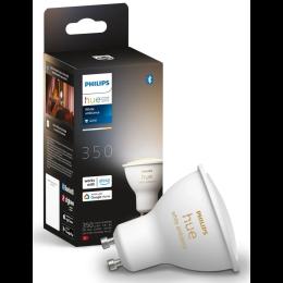 Лампа розумна Philips Hue GU10, 5W(50Вт), 2200K-6500K, Tunable white, ZigBee, Bluetooth, димування