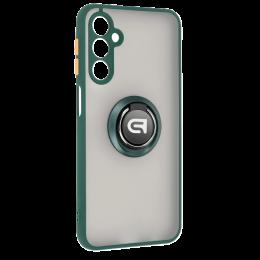 Чохол для Samsung A25 (A256) Frosted Matte Ring Dark Green (ARM73764) Armorstandart