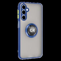 Чохол для Samsung A25 (A256) Frosted Matte Ring Navy Blue (ARM73765) Armorstandart