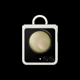 Чохол для Samsung Flip 5 (F731) Silicone Cover with Ring Cream (EF-PF731TUEGUA) Samsung