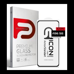 Захисне скло до моб. Samsung A36 (A366) Black (ARM82211) Icon ArmorStandart