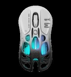 Миша GravaStar Mercury M1 Pro, BT/WL/USB-A, RGB, чорно-білий