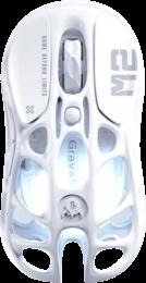 Миша GravaStar Mercury M2, BT/WL/USB-A, RGB, Opaline White