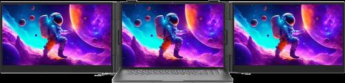 Монітор Blackview Laptop Screen Extender DCM8 15.3' Dual Grey