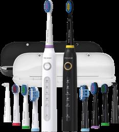 Набір електричесних зубних щіток PECHAM Black and White Travel Set PC-084 (0290119010100)