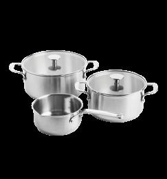 Набір посуду KitchenAid, 5 предметів, 16/20/24 см, 1,5/3,1/4,8 л  (CC005088-001)