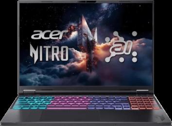 Ноутбук 16" Acer Nitro 16 AI AN16-61 (NH.U01EP.003) IPS/AMD Ryzen AI 9 365/32GB/F1TB/NVIDIA GeForce RTX 5070 Ti/WIN11P/Black