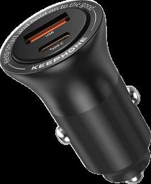 АЗП Keephone CC-11 48W(A+C) Black (KPPOWGOACBK)