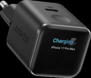 Адаптер ANKER Nano Charger - 45W USB-C Smart Display (Чорний)