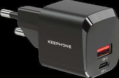 Адаптер Keephone 30W BOOSTER GaN Power (А+С) Black (KPBOOS36ACBK)