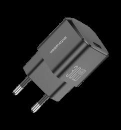 Адаптер Keephone 30W Type-C GaN Power Adapter Black (KPGWACH092CBK)