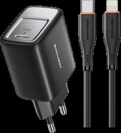 Адаптер Keephone MIXEED C-L+30W(Type-C) Black (KPMIXD6CLCBK)