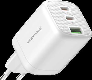 Адаптер Keephone THOMAS C-C+65W(A+2C) White (KPTOM11ACCWH)