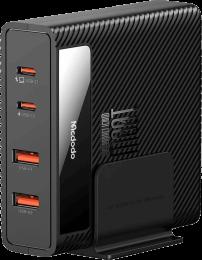 Адаптер Mcdodo [CH-1802] GaN 2xUSB-C+2xUSB Fast Charging Station 100W [with cable USB-C] (Black)