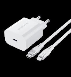 Адаптер Proove Rapid 20W (Type-C) + Кабель Type-C to Lightning