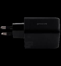Адаптер Proove Shot GaN 67W (2Type-C + USB) (black)