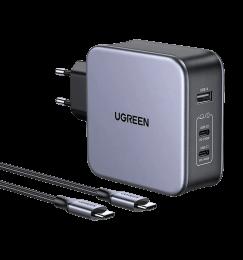 Адаптер UGREEN CD289 GaN Fast Charger 140W with Cable Gray (90549)