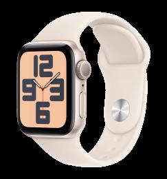 Apple Watch SE 2 2024 44mm Starlight Aluminium Case with Starlight Sport Band M/L (MXEV3) Б/В