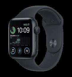 Apple Watch SE 2022 44mm Midnight Alu Case w. Mid Sр Band - M/L (MNTG3) Б/В