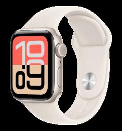Apple Watch SE 3 GPS 40mm Starlight Aluminium Case with Starlight Sport Band - S/M (MEH34)