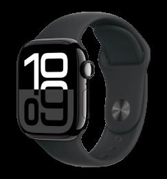 Apple Watch S10 46mm Jet Black Al Case w Blk Sp Band M/L (MWWQ3) Б/В