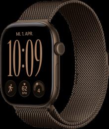 Apple Watch Series 12 GPS 46mm Dark Bronze Aluminum Case with Dark Bronze Milanese Loop S/M (MKD74)