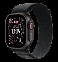 Apple Watch Ultra 3 GPS + Cellular 49mm Black Titanium Case with Black Alpine Loop - Small (MF0Q4)