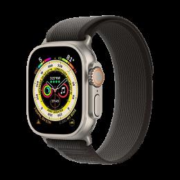 Apple Watch Ultra 49mm Titanium Case with Black/Gray Trail Loop - M/L (MQFX3/MQF53) Б/В