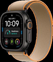 Apple Watch Ultra 4 Black Titanium Case with Sand Trail Loop S/M (MJCT4+MKAH4)