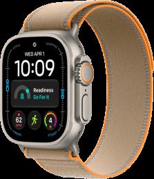 Apple Watch Ultra 4 Natural Titanium Case with Sand Trail Loop M/L (MJAQ4)