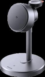 Бездротова Зарядка Mcdodo [CH-2460] Qi2 Magnetic Wireless 3in1 Charging Station 15W (Black)