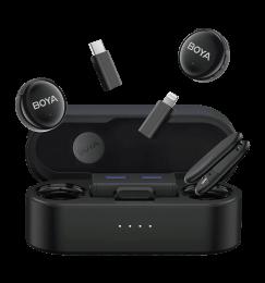 Бездротовий мікрофон BOYA LINK 3-01 Type-C/TRS/Lightning Black