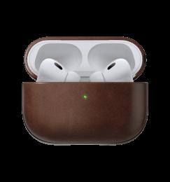 Чохол Nomad Modern Leather Rustic Brown Horween for Airpods Pro 2nd Gen (NM01997085)