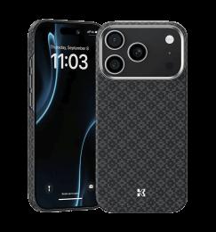 Чохол Benks для iPhone 17 Pro Max ArmorGrid Magnetic Case Kevla Fiber Black