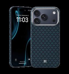 Чохол Benks для iPhone 17 Pro Max ArmorGrid Magnetic Case Kevlar Fiber Blue