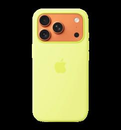 Чохол iPhone 17 Pro Silicone Case with MagSafe – Neon Yellow (MGFF4ZM)