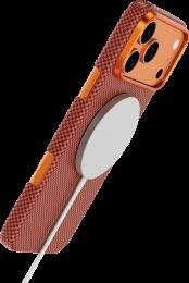 Чохол Keephone KEVLAR NORRA MagSafe Case for 17 Pro Coral Orange (KPKVNA17PCO)