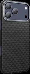 Чохол Keephone KEVLAR Paris MagSafe Case for 17 Pro Max Black Titanium (KPKLPR17PMBK)