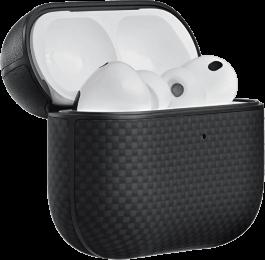 Чохол Pitaka Aramid Fiber Magnetic Case Plain Black/Grey for Airpods Pro 3rd Gen (APM2501)