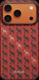 Чохол Pitaka Edge Ultra-Slim Happiness Rides Maroon for iPhone 17 Pro Max (HR1708PM)