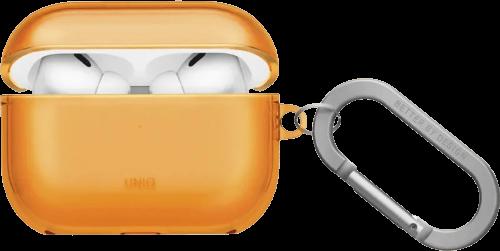 Чохол UNIQ Glase для AirPods Pro 3 помаранчевий  (UNIQ-AIRPODSPRO3-GLSGCTR)